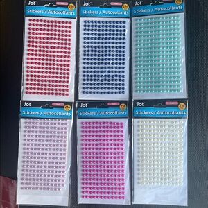 Bundle of 6 Jot Pearl Sticker Sheets